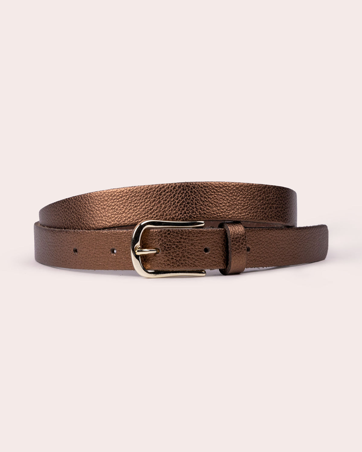 ARIA | Premium Textured Leather Belt with Polished Metal Buckle